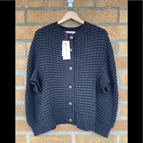 see by Chloe virgin wool poncho sweater size 8 - Picture 2 of 14